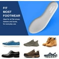 thumbnail image 6 of LTOHOE Memory Foam Insoles for Men, Replacement Shoe Inserts for Running Shoes, Hiking Shoes, Sneaker, Cushion Shoe Insoles Shock Absorbing for Foot Pain Relief, Comfort Inner Soles 8mm Grey US 12, 6 of 7