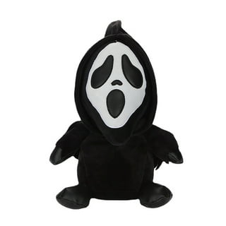 Scream Ghost Face Plush Toy Cute Grim Reaper Ghost Face Plush Toy Terrors  Reaper Ghost Doll Gifts for Kids Adults (Cute Ghost) 