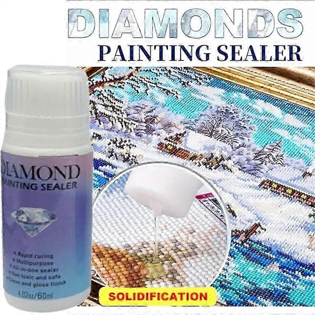 60/120ml Diamond Painting Sealer Glue Permanent Hold Shine Effect Sealer