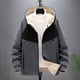 thumbnail image 1 of Chaqueta y abrigo informal de manga larga con capucha, unisex, de terciopelo grueso y con cremallera, para mujer, 1 of 9