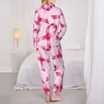 thumbnail image 5 of Bingfone Womens Pajama Sets Breast Cancer Ribbons Awareness Print,Long Sleeve Loungewear Pajamas Set-Large, 5 of 9