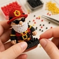 thumbnail image 3 of 3D Beaded Gnome Craft Kit, Premium bead art set, easy operation design for adults to enjoy handmade craft time gnome kit-I, 3 of 6