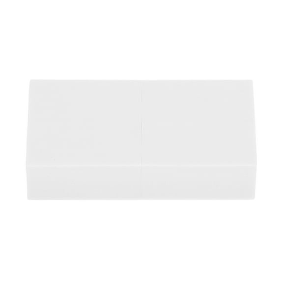 Unique Bargains Comfortable Sponge Nail Buffers for Salons DIY White 8 Pcs