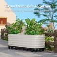 thumbnail image 2 of BeesClover Jardinière Roulante avec Réservoir d'Arrosage Automatique – Bac de Jardin en Acier Galvanisé Robuste, Roues Verrouillables pour Patio, Usage Intérieur et Extérieur – Compatible avec la Mobilité, Conception Sans Pliure, 2 of 7