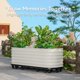 thumbnail image 2 of Garvee jardinera con ruedas y depósito de autoriego, cama de cultivo de acero galvanizado con ruedas con freno para uso interior o exterior, 2 of 7