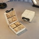 thumbnail image 5 of Caja de almacenamiento de plástico para joyas, portátil, con compartimentos, para guardar pendientes, organizador duradero, 7 rejillas, mini caja de almacenamiento de plástico, 5 of 6