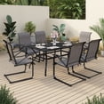 thumbnail image 6 of Sophia & William 2-Piece Patio Dining Chairs Steel Frame with E-coating - Gray, 6 of 6