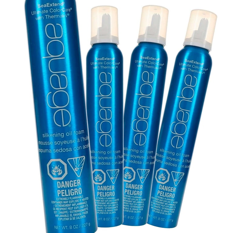 トリートメント seasun Aquage SeaExtend Silkening Oil Foam, 8 Oz - Pack of 4 - Walmart.com