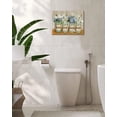 thumbnail image 6 of Farmhouse Daisy Flower Bathroom Decor Wall Art Rustic Floral Butterfly Pictures Wall Decor Relax Soak Unwind Bathroom Sign Canvas Painting Prints Artwork Decorations Framed for Bathroom 16"x12", 6 of 6