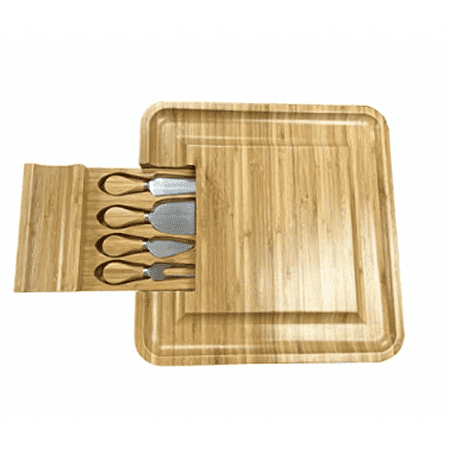 

Creative Gifts International Bamboo 13 Sq Cheese Board w/4 Stainless Tools
