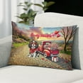 thumbnail image 2 of Be My Valentine's Cavalier King Charles Spaniel Truck Full of Love Balloon Pillowcase Double Sided Dog Lover Gifts Pillow Case Covers - 02029, 2 of 3