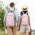 thumbnail image 4 of Yiaed Kawaii Pigs Print Print Laptop Backpack Travel Canvas Backpack Vintage Aesthetic Backpack for School Knapsack Backpack Backpack for School-Medium, 4 of 5