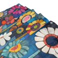 thumbnail image 3 of Yayeee Shower Curtain with Hooks 72"x72" Waterproof Fabric Bathroom Hanging Decor, Blue Colorful Flowers, 3 of 5