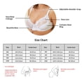 thumbnail image 3 of Womens Low Cut Bra Underwear Bralette Crop Top Female Bra Push Up Brassiere Bra Thin Cup Bra Deep V Plus Size Unpadded Bra Summer Women Lace Bra, 3 of 4