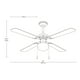 thumbnail image 4 of Ventilador de Techo 42" 4 Aspas 3 velocidades 40w E27 1 Luz LámparaYa  23075-3, 4 of 7