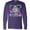 Purple, variant on Sarasota Florida Cute Swimming Manatee Long Sleeve T-Shirt