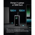 thumbnail image 5 of Anker Prime Power Bank, 20,000mAh Portable Charger with 200W Output, Smart Digital Display, 2 USB-C and 1 USB-A Port Compatible with iPhone 16/15/14/13 Series, Samsung, MacBook, Dell, and More, 5 of 5