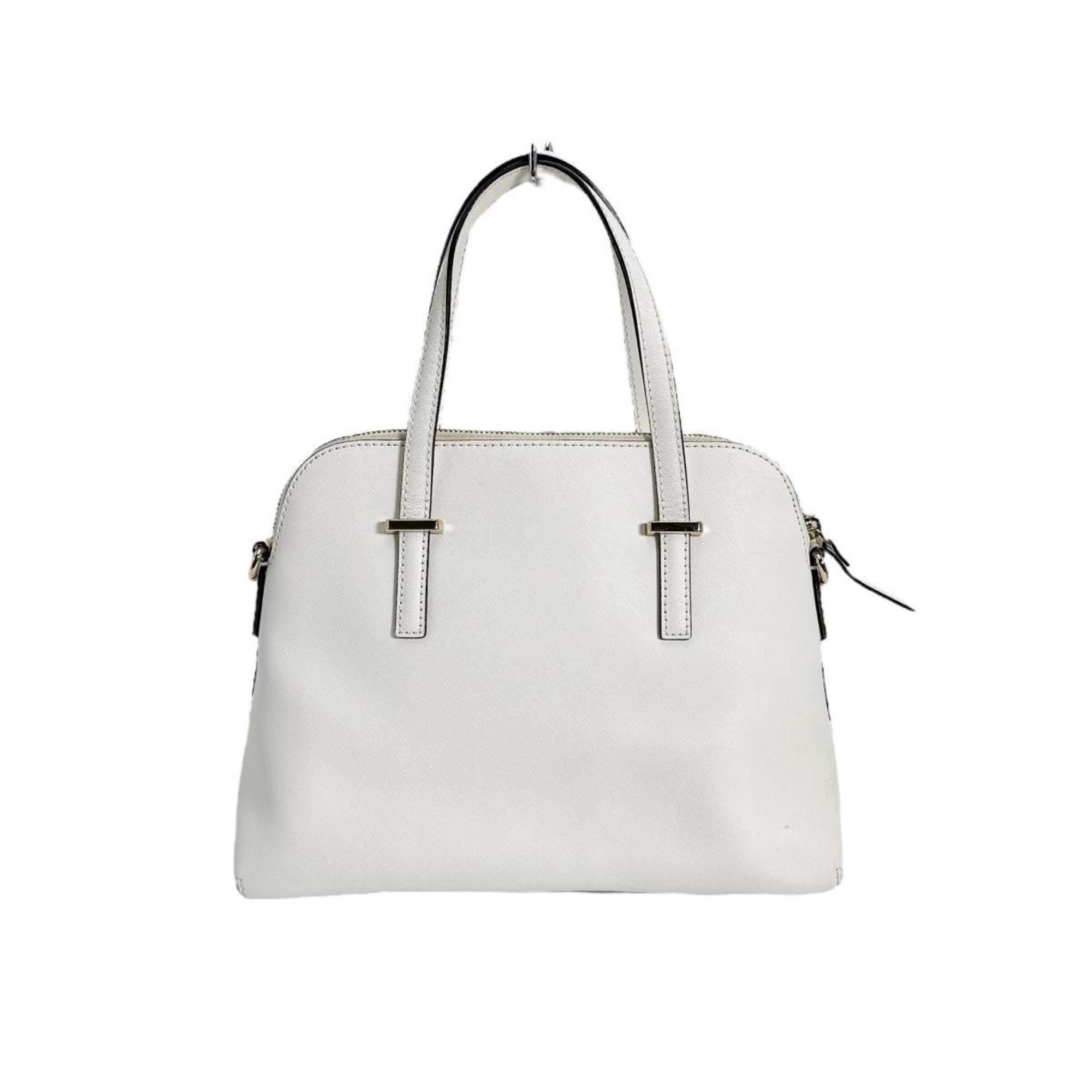 Pre-Owned Kate Spade handbag, 2-way bag, shoulder cowhide leather, PXRU4471, white (Good)
