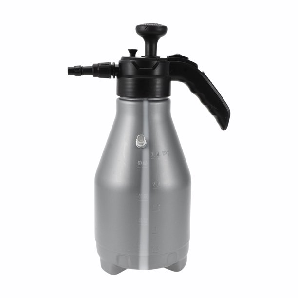 Rociador de espuma Unique Bargains para lavado de autos al aire libre, rociador de bomba de espuma para automóvil, hogar y jardín, plástico conveniente de 2.5L, 1 pieza, gris