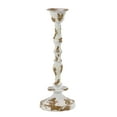 thumbnail image 3 of Decmode Rustic 10, 13, And 16 Inch Distressed White And Brown Metal Candle Holder - Set of 3, 3 of 4