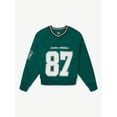 thumbnail image 4 of Justice Girls Varsity V-neck Sweatshirt, Sizes XS - XLP, 4 of 8