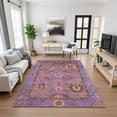 thumbnail image 6 of Addison Rugs Mayfield Premium Machine Washable Traditional Global Pink Rectangle Rug, 10' x 14', 6 of 6