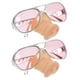 thumbnail image 2 of FELTECHELECTR 2 gafas de nariz de cerdo, divertidas y creativas, para cosplay, decoración de fiestas (rosa), 2 of 3