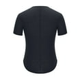 thumbnail image 6 of CFLVAEK Long Shirts for Men Big and Tall Short Sleeve Shirt Slim Fitted Round Neck Tops Casual Summer Solid Color T Shirts Black XL, 6 of 7