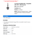 thumbnail image 2 of Low Beam Headlight Bulb - Compatible with 1999 - 2004 Acura RL 2000 2001 2002 2003, 2 of 2