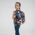 thumbnail image 6 of Honeii American Flag Skull Print Lightweight Backpacks,Carry on Backpack,Durable Backpack for School, Work & Travel, 6 of 7