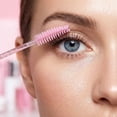 thumbnail image 5 of 50 Pcs Disposable Mascara Wands, Spiral Lash Brush with Crystal Handles, Lash Spoolies for Eyelash and Eyebrow Makeup, Pink Makeup Brush Tools, 5 of 6