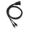 thumbnail image 2 of Cable USB3.0 Dual, Aleación De Aluminio 1m/3.3ft Cable Impermeable USB3.0 Dual Para Consola, 2 of 8