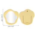 thumbnail image 2 of 1 Pc Espejo Cosmético de Forma Irregular para Mujeres, Espejo de Plástico Plateado Amarillo para Viajes de Negocios y Vacaciones, 2 of 3