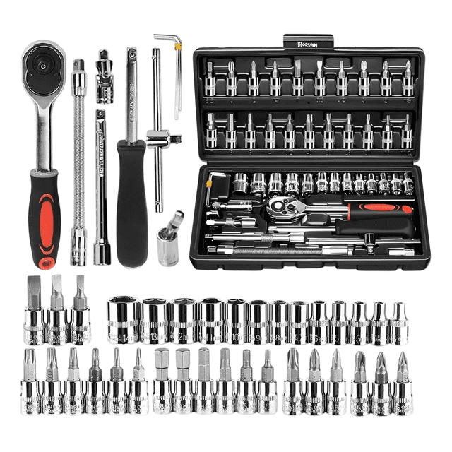 Kit De Llaves Para Reparaciones Bloosom Mecánicas 46 Piezas Negro