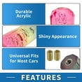 thumbnail image 6 of Unique Bargains Universal Gear Shift Knob Acrylic Car for Automatic and Manual Vehicle with 2 Adapter Pink Yellow 1 Set, 6 of 6