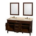 thumbnail image 5 of Wyndham Collection Wcv161660dunrm24 Hatton 60" Free Standing Vanity Set - Dark Chestnut /, 5 of 7