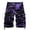 Purple, variant on Clearance! Lisingtool Cargo Pants for Men Men's Loose Casual European and American Work Clothes Camouflage Shorts Large Multi Pocket Five Point Pants Sky Blue Promotion Sale