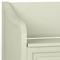 thumbnail image 4 of Simpli Home Connaught SOLID WOOD 42 inch Wide Transitional Entryway Storage Bench in Antique White, 4 of 13