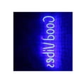 thumbnail image 1 of Cateissary Led Sign Good Vibes Forma de letra Decoración de luz de pared Iluminación navideña azul Cateissary HA026478-01, 1 of 6