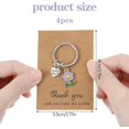 thumbnail image 4 of 4Pcs Teacher Keychain, Teacher Appreciation Keychain Gifts, Thank You for Helping Me Grow Keychain, Teacher Day Gifts for Women Men, Coworker Employee Appreciation Gift, 4 of 7
