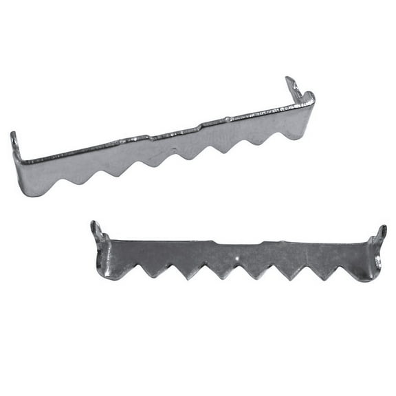 Framer Supply Nailless Sawtooth Picture Hanger – Zinc Finish, 2” Long x 5/16” Wide, 100 Pack