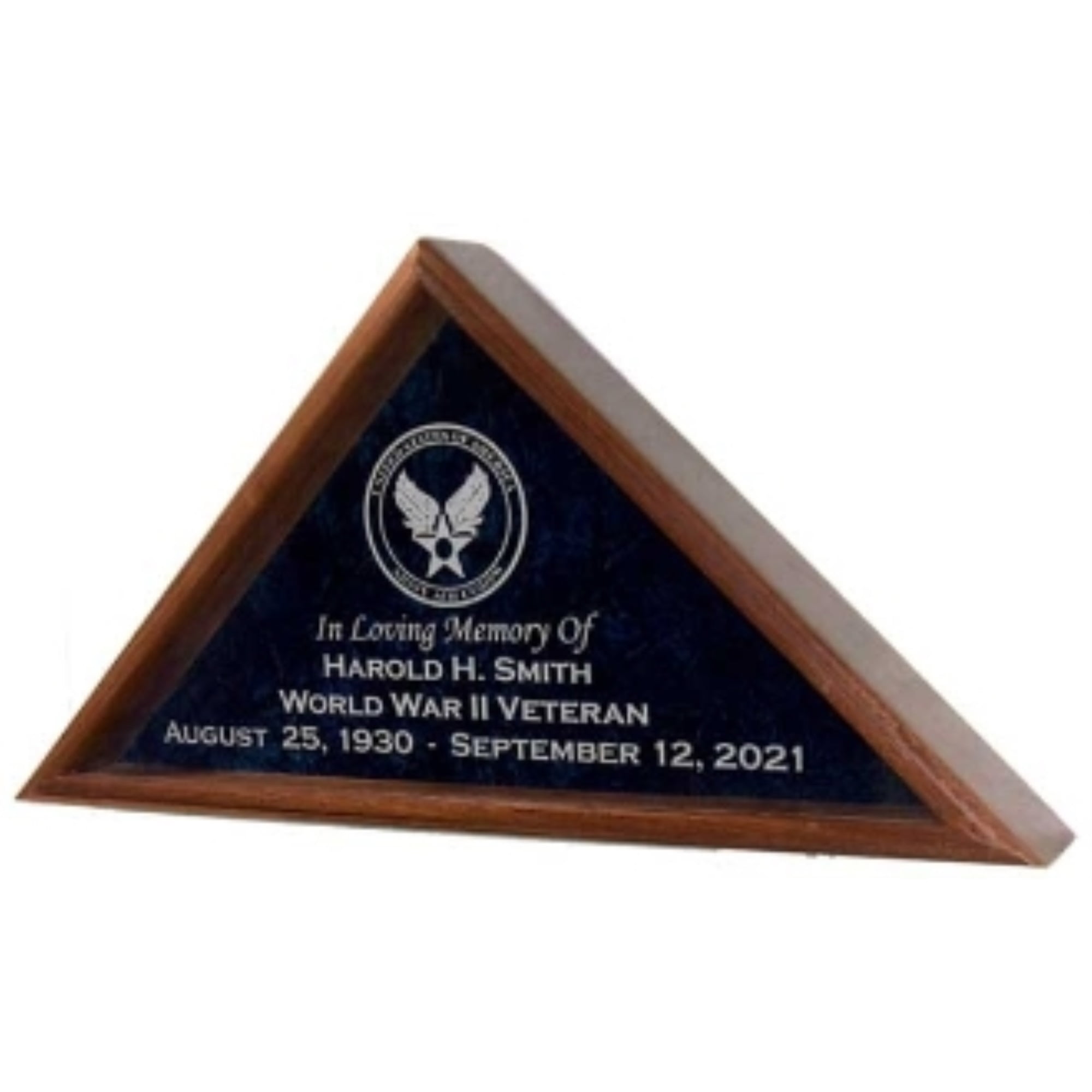 Veterans flag display case, American Veterans flag display frame
