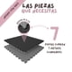 thumbnail image 2 of Piso Tatami 7m² 7pz Artes Marciales Gym Foamy 100x100x2cm Gris/Negro, 2 of 5