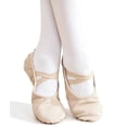 thumbnail image 2 of HWJAD Soft Leather Ballet Shoes for Toddler Little Kid/Big Kid Girls Boys Lace-Free Dance Slippers Ballerina Shoes, 2 of 10