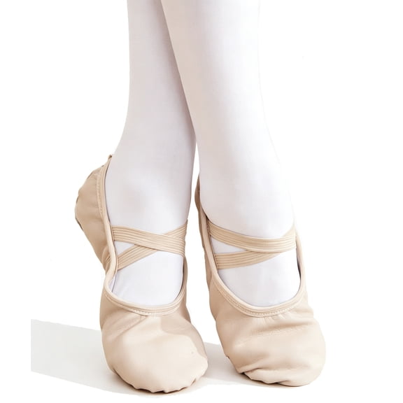 WIBACKER Ballet Shoes for Girls Boy Toddler Ballet Slippers Soft PU Leather Dance Shoes for Toddler/Little Kid/Big Kid