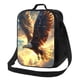 thumbnail image 1 of Fotbe Golden Sky Bald Eagle Lonchera Bolsa de Almuerzo para Hombres y Mujeres, Lonchera de Gran Capacidad, Bolsa de Almuerzo Reutilizable, Bolsa Térmica Aislante, 1 of 7