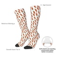thumbnail image 4 of Fotbe Carrot Calcetas Divertidas Estampadas para Hombre y Mujer, Calcetas de Algodón hasta la Rodilla para Caminar, Correr, Enfermería y Embarazo, 4 of 6