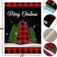 thumbnail image 4 of Christmas Garden Flag, Christmas Flags 28 x 40 Double Sided, Winter Garden Red Buffalo Plaid Tree Yard Flag for Outside Home Decor, 4 of 6
