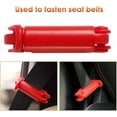 thumbnail image 3 of 2-Pack Car Seat Belt Clip Non-Slip Clip Belt Clip (Red), 3 of 4