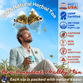 thumbnail image 3 of Dr. Lu’s Happy Guy Tea | 11-Flavor Corn Silk, Horny Goat Weed, Maca Root, Hibiscus Tea Blend for Men's Health | Promote Urination & Prostate Health | Improve Strength & Fertility, 3 of 9